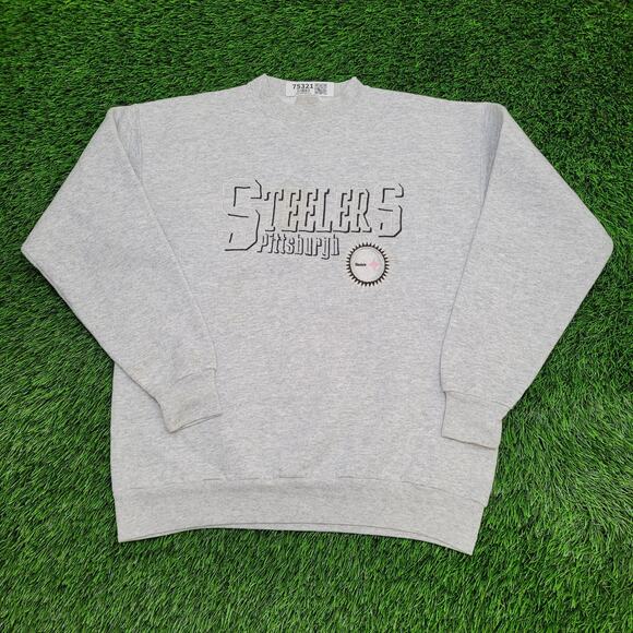 Vintage Pittsburgh-Steelers Sweatshirt Womens M/L 21x25 - Picture 1 of 13